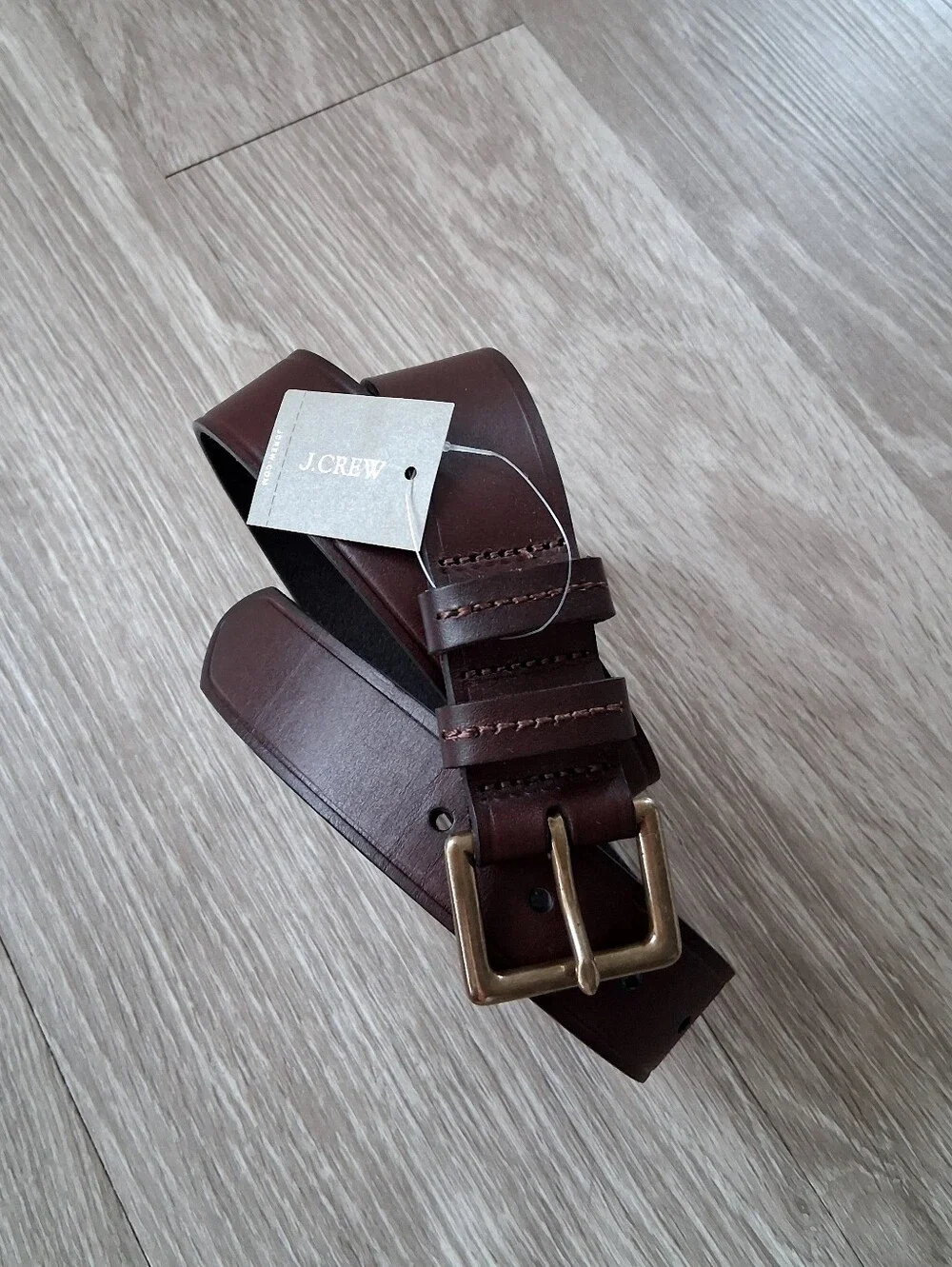 J. Crew Italian Pull Up Leather Belt In Whiskey Brown
